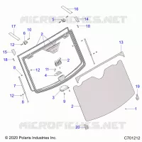 WINDSHIELD, TIP-OUT