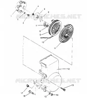 RECOIL STARTER ASSEMBLY 600 XCR 0951676 (4929132913D002)