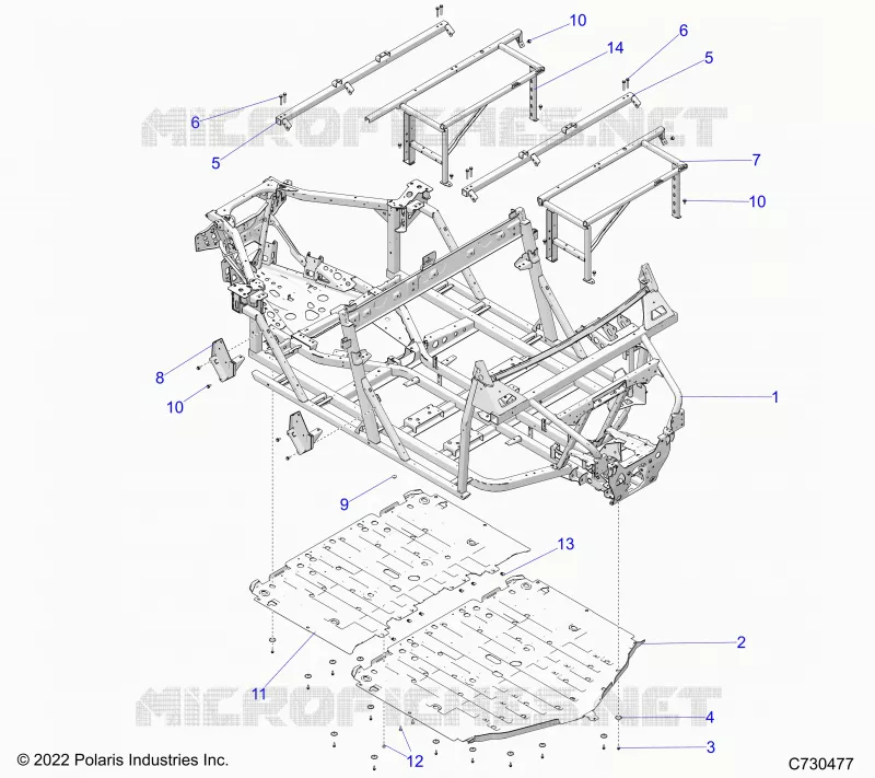 CHASSIS, MAIN FRAME AND SKID PLATES