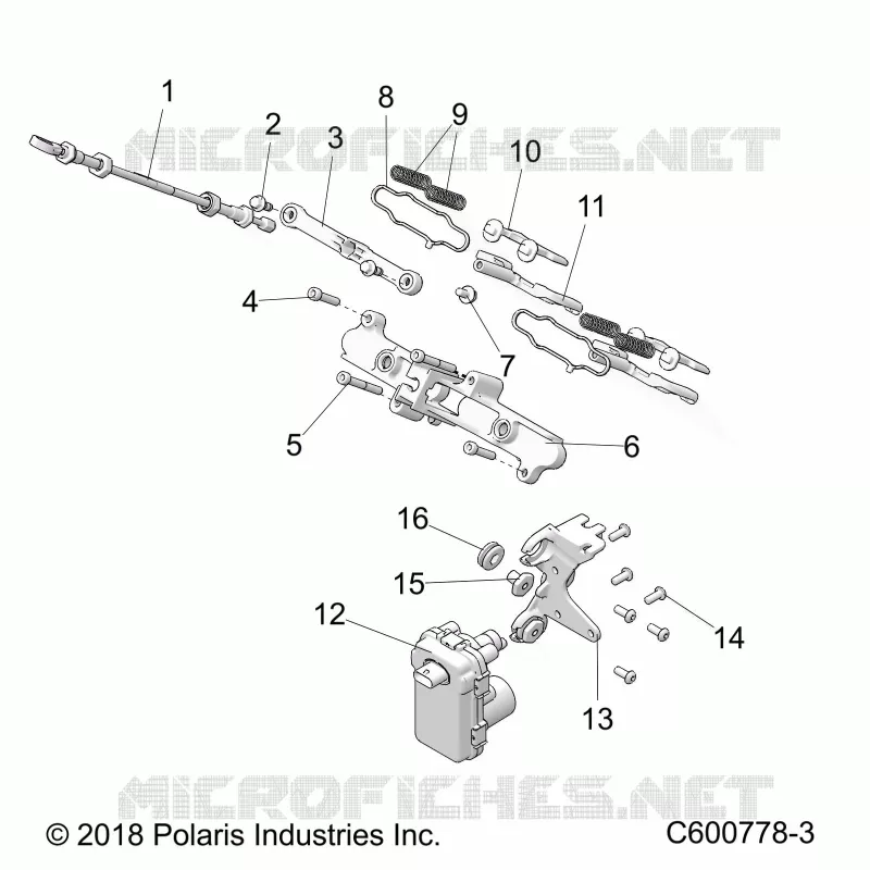ENGINE, EXHAUST VALVE ASM.