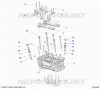 ENGINE, CYLINDER HEAD AND VALVES