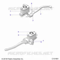 BRAKES, FRONT BRAKE LEVER AND MASTER CYLINDER
