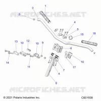 UPPER STEERING & HANDLEBAR ASM.