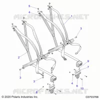 SEAT BELT MOUNTING 6 POINT