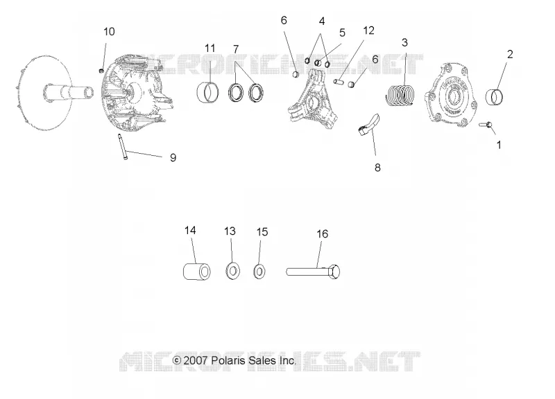 DRIVE TRAIN, PRIMARY CLUTCH
