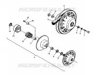 DRIVEN CLUTCH ASSEMBLY SPORT 400L W958540 (4930133013B012)