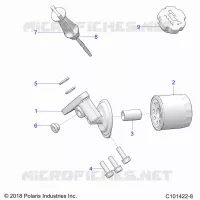 OIL FILTER AND DIPSTICK