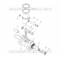 PISTON AND CRANKSHAFT  STARTRAK (4914141414037A)
