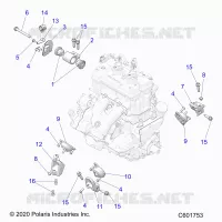 ENGINE, MOUNTING & LONG BLOCK