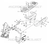 FRONT RACK   BUMPER MOUNTING XPLORER 300 W969130 (4935903590A009)