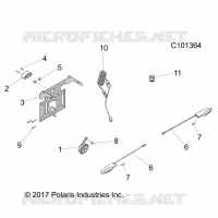 ELECTRICAL, HORN AND LICENSE PLATE LIGHT