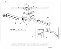 FRONT BRAKE BRAKE LEVER AND MASTER CYLINDER