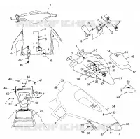 FRONT STORAGE COMPARTMENT HURRICANE B974473 AND INTL. HURRICANE I974473 (4941044104A007)