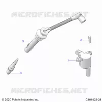 ELECTRICAL, IGNITION COIL, WIRE AND SPARK PLUG