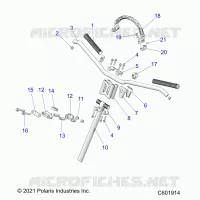 UPPER STEERING & HANDLEBAR ASM.
