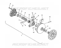 DRIVE CLUTCH ASSEMBLY 500 EFI / 0930674 AND  500 EFI SKS / 0930574 (4922962296023A)