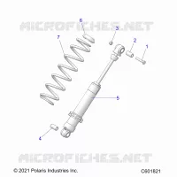 SUSPENSION, REAR SHOCK TRACK