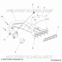 ENGINE, EXHAUST SYSTEM, HEADPIPE