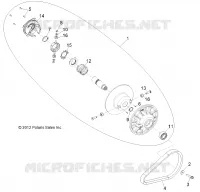 DRIVE TRAIN, SECONDARY CLUTCH