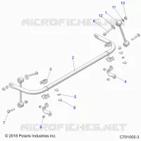SUSPENSION, STABILIZER BAR, REAR