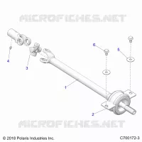 DRIVE TRAIN, MID PROP SHAFT