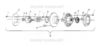 DRIVEN CLUTCH ASSEMBLY  TRAIL 0952761, TRAIL DELUXE 0952262,   AND EUROPEAN (4928862886C008)
