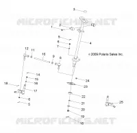 STEERING POST   AND TIE ROD ASM.