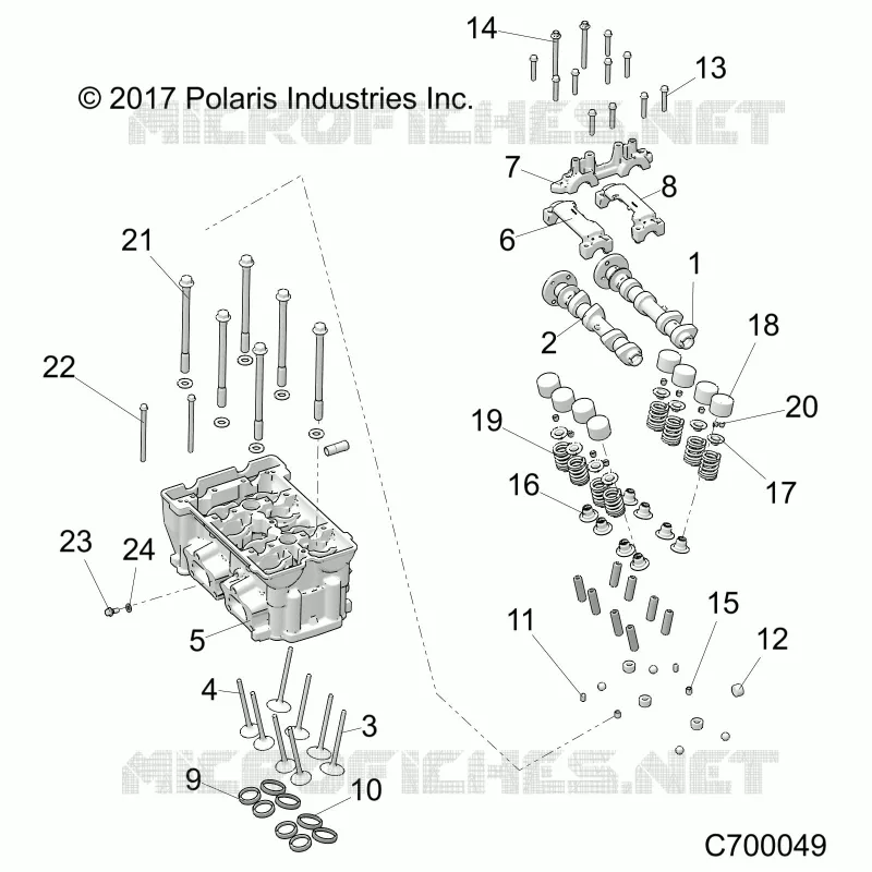 CYLINDER HEAD AND VALVES