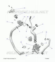 ENGINE, WATERPUMP AND BYPASS
