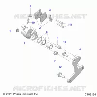 BRAKES, REAR CALIPERS