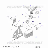 ELECTRICAL, BATTERY, MANUAL START POWER UP COMPONENTS