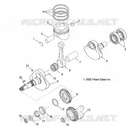 ENGINE, CRANKSHAFT AND PISTON