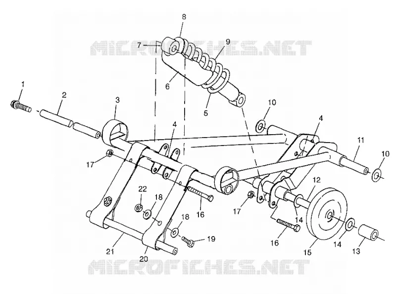 FRONT TORQUE ARM (SKS) 700 SKS 0970566 AND EUROPEAN 700 SKS E970566 (4938573857B013)