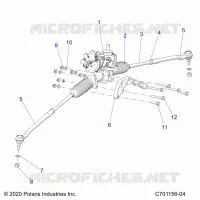 STEERING GEAR BOX W/EPS AND RELATED
