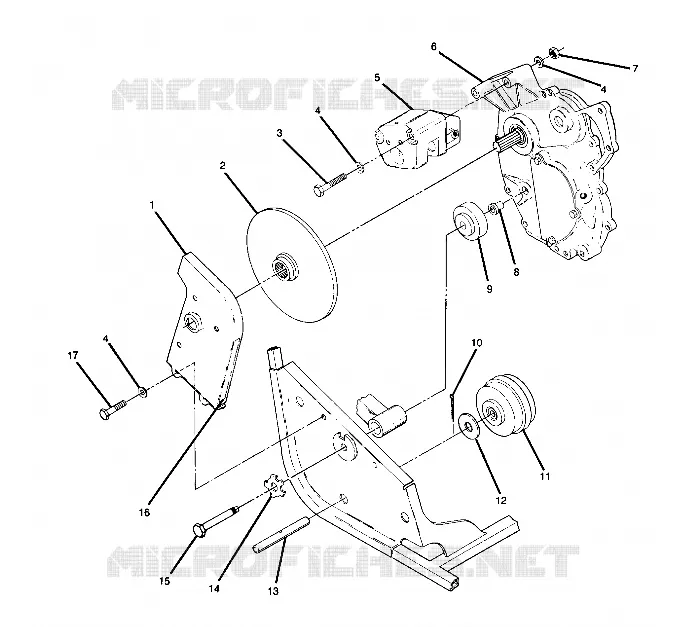 RIGHT GEARCASE   BRAKE MOUNTING (4914891489029A)
