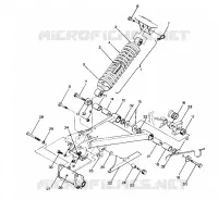 SWING ARM WELDMENT AND REAR SHOCK ASSEMBLY (4913501350021A)
