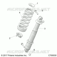 REAR SUSPENSION SHOCK MOUNTING