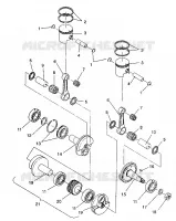 PISTON   CRANKSHAFT 440 / 0930760 AND 440 SKS / 0930560 (4922932293031A)