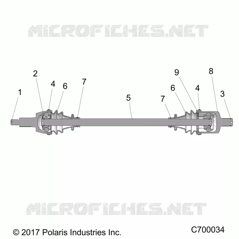 DRIVE TRAIN, FRONT HALF SHAFT