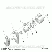 REAR BRAKE CALIPER