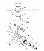 PISTON   CRANKSHAFT STARLITE GT / 0933127 (4923232323031A)