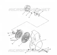 RECOIL STARTER ASSEMBLY 440 XCR / 0931760 (4923022302037A)