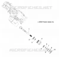 DRIVE TRAIN, MAIN GEARCASE OUTPUT SHAFT