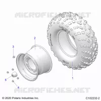 WHEELS, REAR TIRE