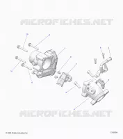 ENGINE, THROTTLE BODY AND FUEL RAIL