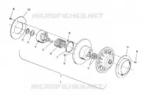 DRIVEN CLUTCH ASSEMBLY CLASSIC / 0930864 AND  CLASSIC TOURING / 0930865 (4922952295030A)