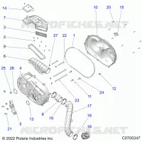DRIVE TRAIN, CLUTCH COVER AND DUCTING