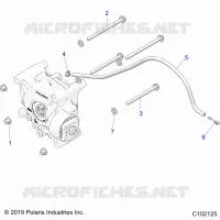 DRIVE TRAIN, GEARCASE MOUNTING, REAR