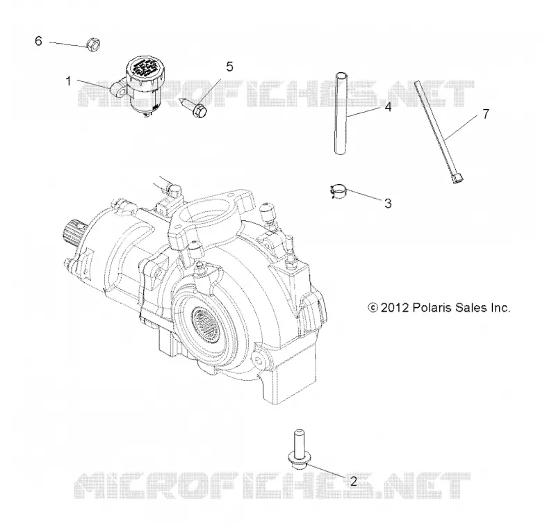 DRIVE TRAIN, GEARCASE MOUNTING, FRONT