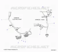 ELECTRICAL, WIRE HARNESS, HOOD, ELEC. START